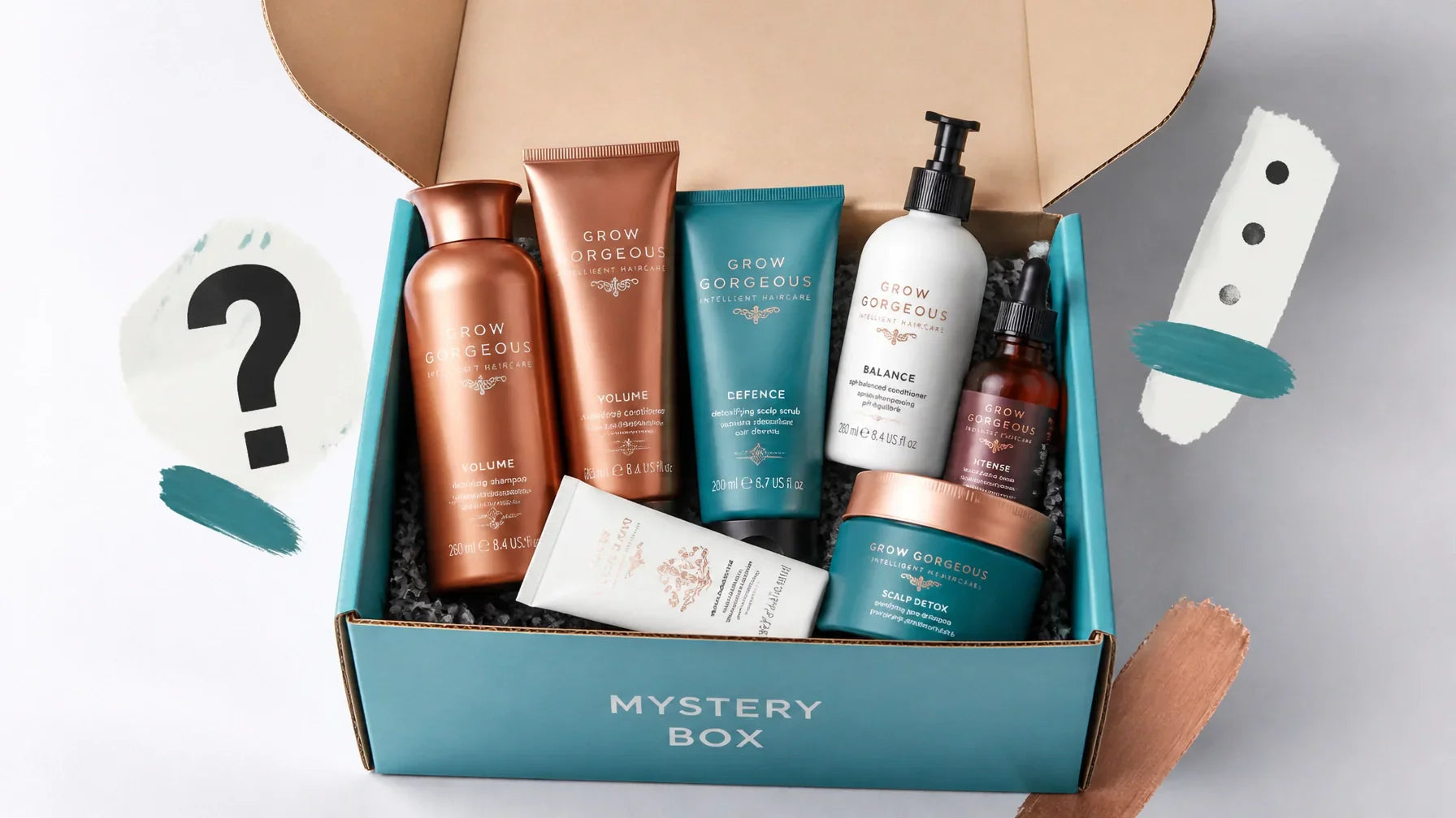 Grow Gorgeous haircare mystery box with luxury hair products worth over £100 RRP for £29.99 from Liquidation Store