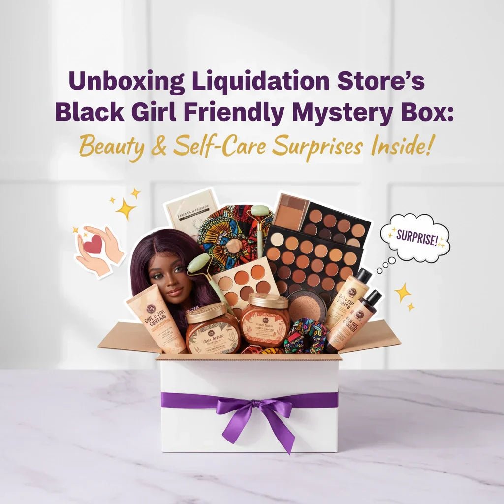 Unboxing Liquidation Store's Black Girl Friendly Mystery Box: Beauty & Self-Care Surprises Inside! - liquidation.store