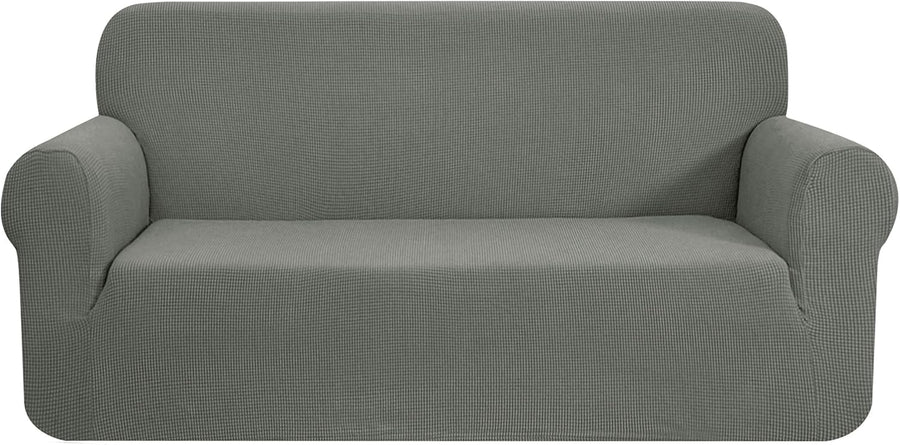 1 Piece Jacquard Sofa Cover - 3 Seater (Dove Grey) - liquidation.store
