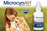 Thumbnail for Microcyn AH Eye & Ear Wash, Cleaning & wound care for Pets - 89ml X3