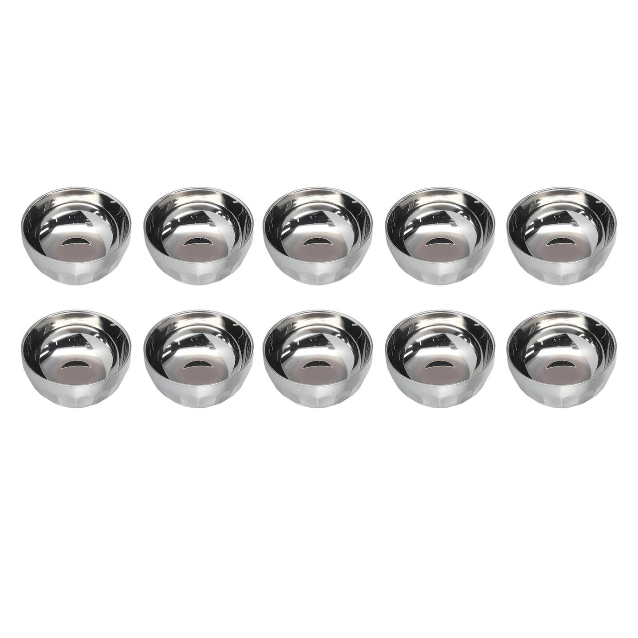 10pcs Stainless Steel Double Wall Heat Insulated Bowls - liquidation.store