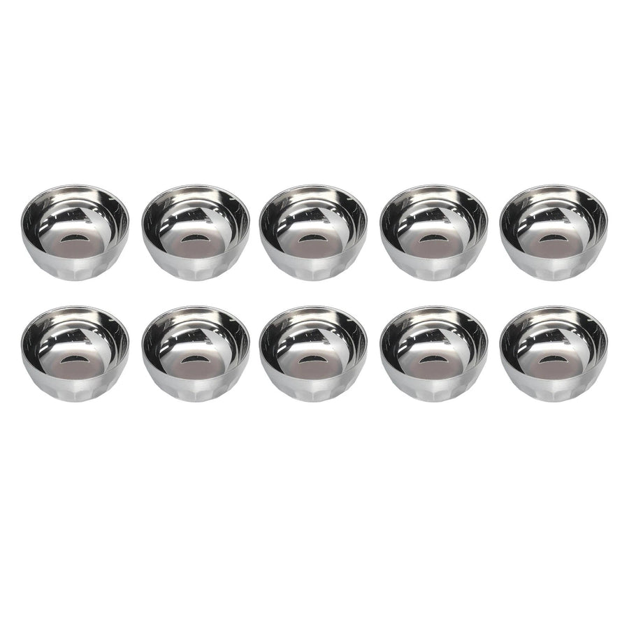10pcs Stainless Steel Double Wall Heat Insulated Bowls - liquidation.store