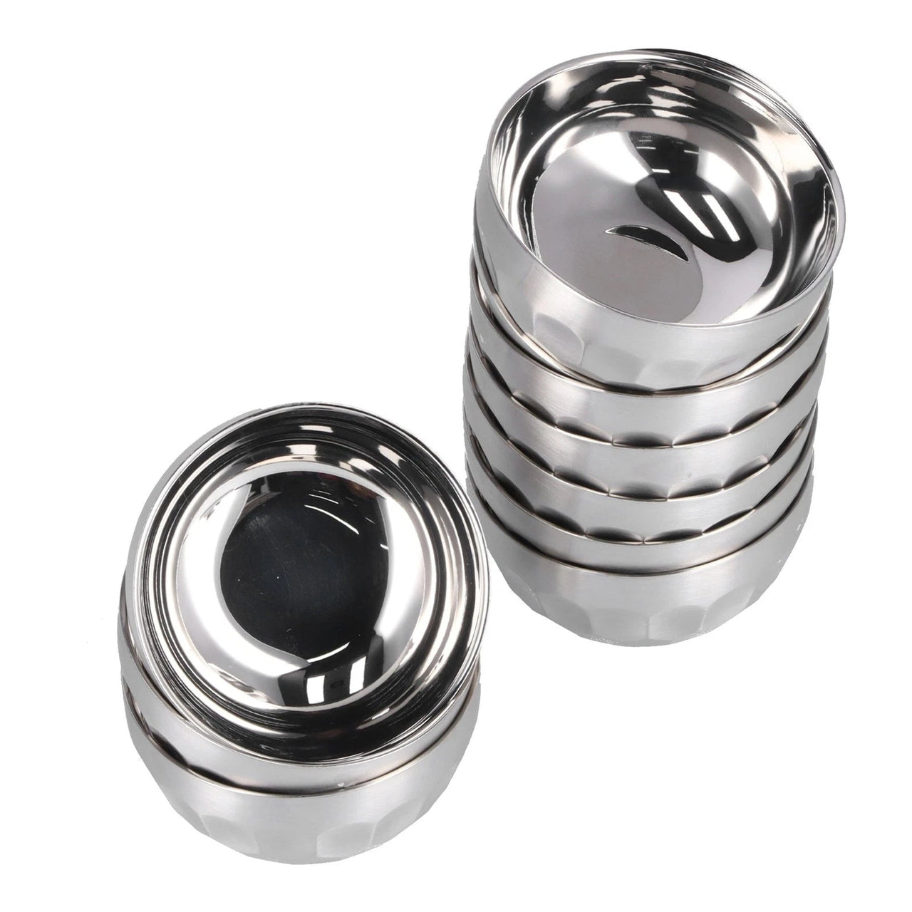 10pcs Stainless Steel Double Wall Heat Insulated Bowls - liquidation.store