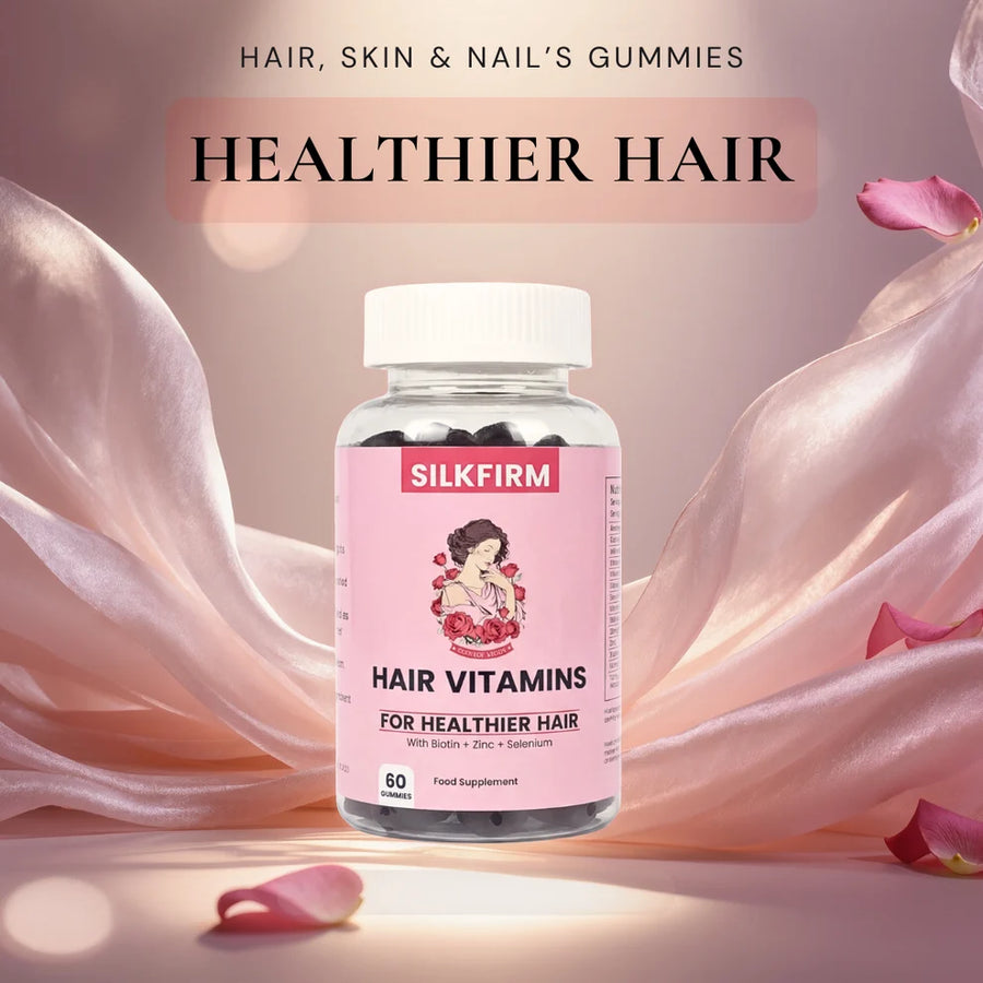 Silkfirm Hair Vitamins Gummies - Watermelon Flavour (60 Gummies)