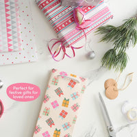 12 Christmas Wine Gift Bags with Sturdy Rope Handles in Festive Pastel Xmas Designs, Gift Bottle Bags - liquidation.store