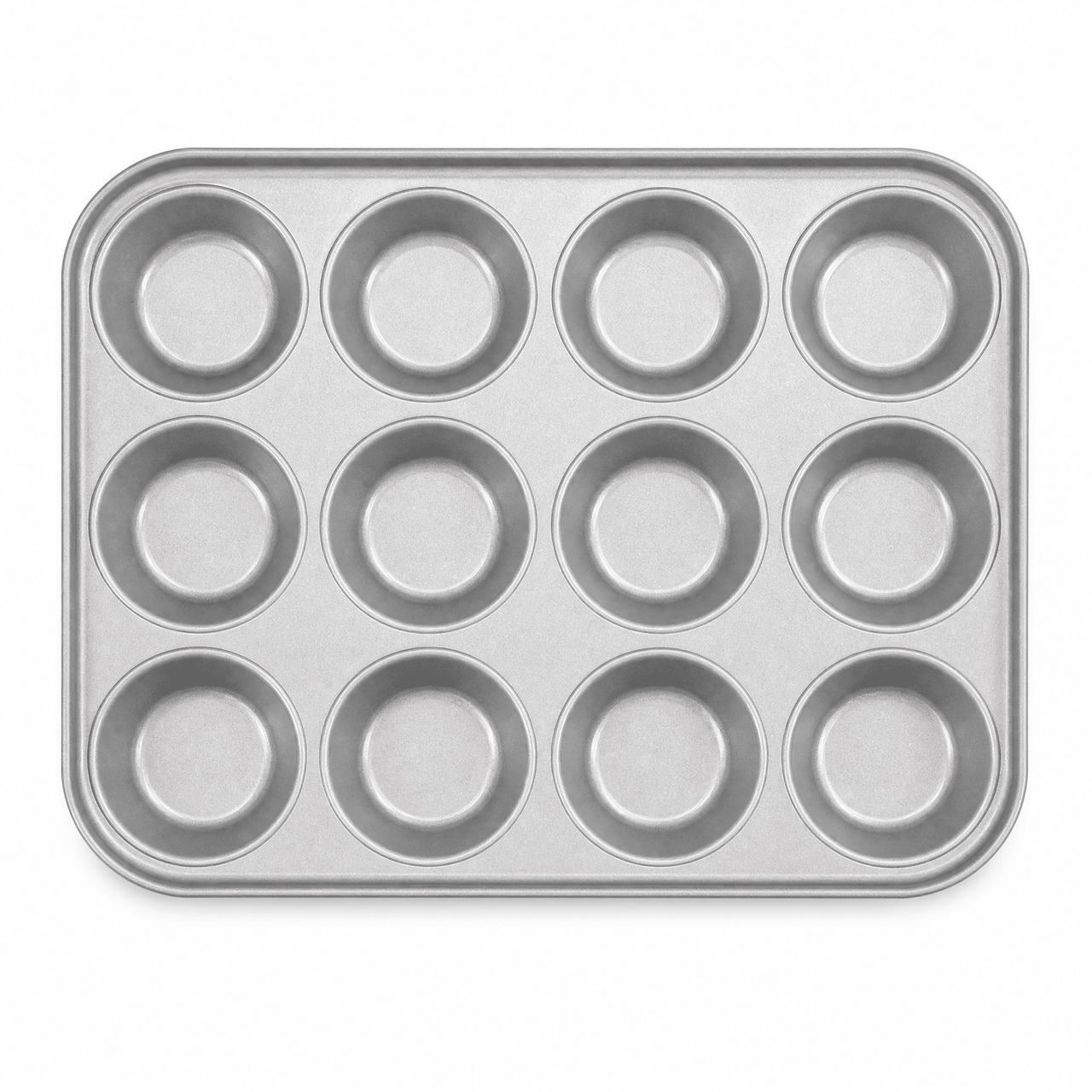 12 Cup Shallow Bun Tins - 2 Pack - liquidation.store