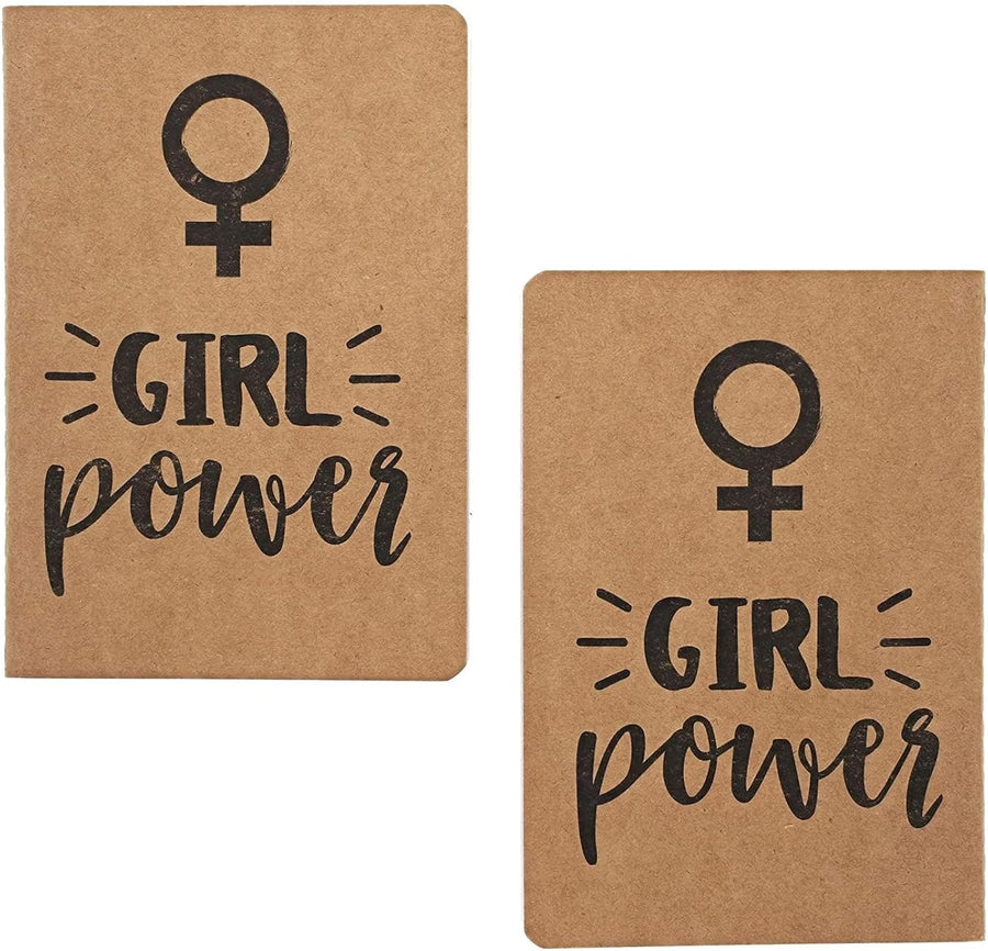 12 Pack Kraft Notebook Expansion - Feminism Designs, 6 Styles - liquidation.store