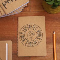 12 Pack Kraft Notebook Expansion - Feminism Designs, 6 Styles - liquidation.store