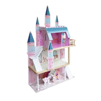 Thumbnail for 135cm Cocoland Wooden Fantasy Castle and Carriage Doll House - liquidation.store