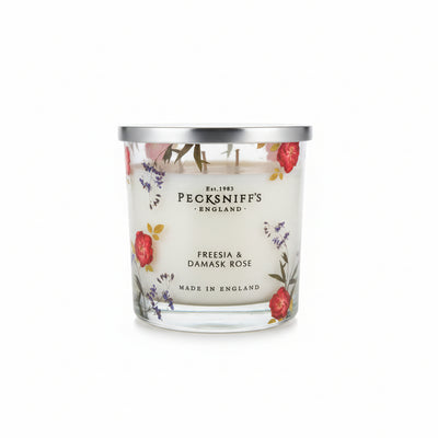 PECKSNIFF'S Freesia & Damask Rose Candle 3 wick 595g