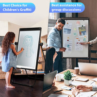 Thumbnail for 2 in 1 Magnetic Dry Board Whiteboard with Adjustable Easel Double Sided - 90x60cm - liquidation.store