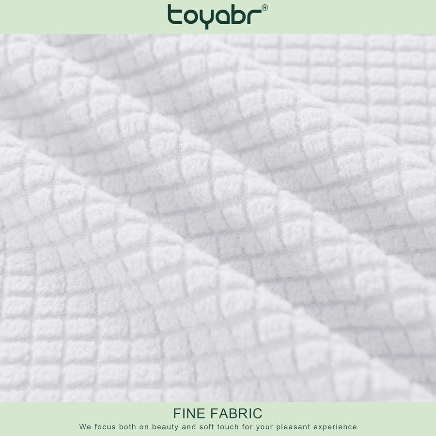 2 Seater Slipcover for Loveseat Couch - White - liquidation.store