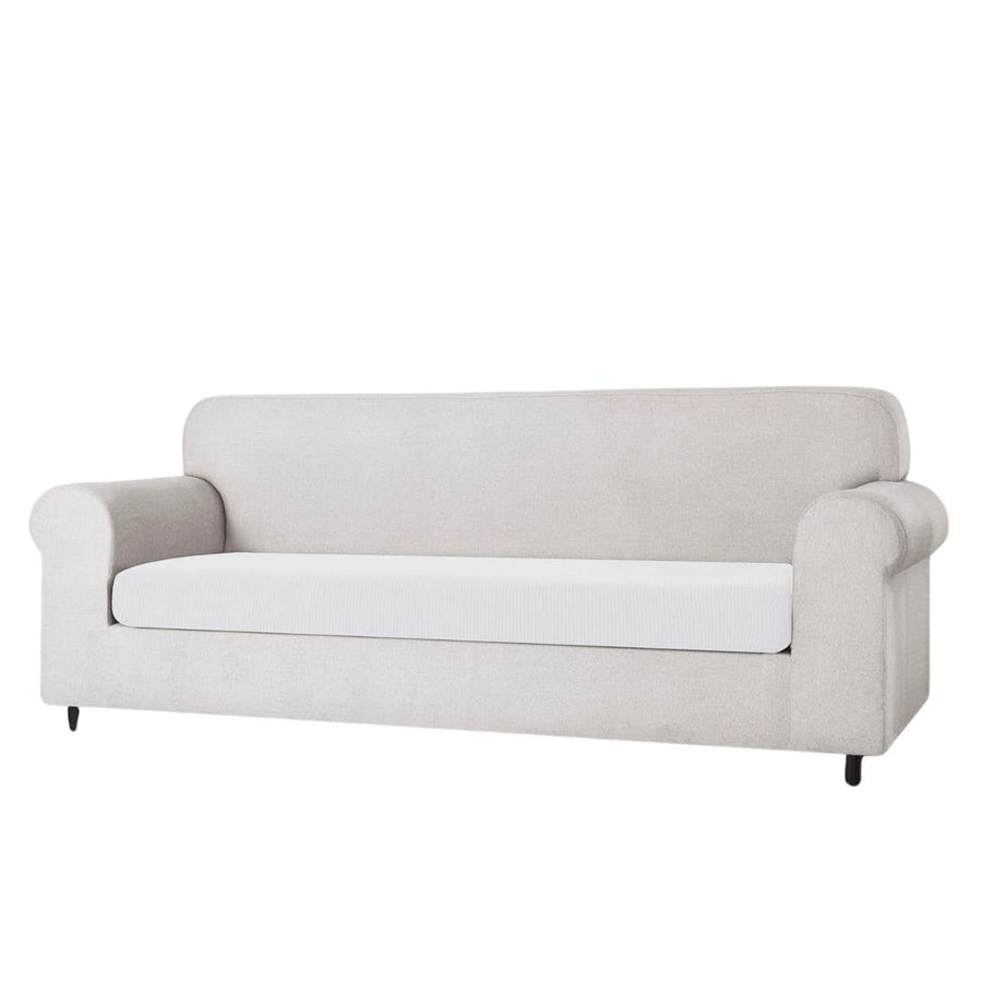 2 Seater Slipcover for Loveseat Couch - White - liquidation.store