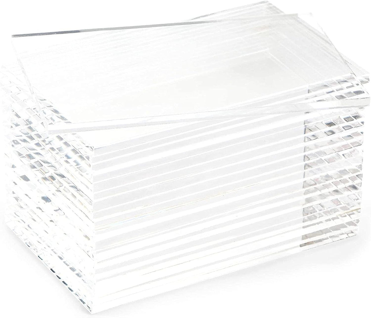 20 - Pack of Rectangular Acrylic Wedding Place Cards - 9x5cm Each - liquidation.store