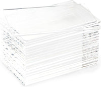 20 - Pack of Rectangular Acrylic Wedding Place Cards - 9x5cm Each - liquidation.store
