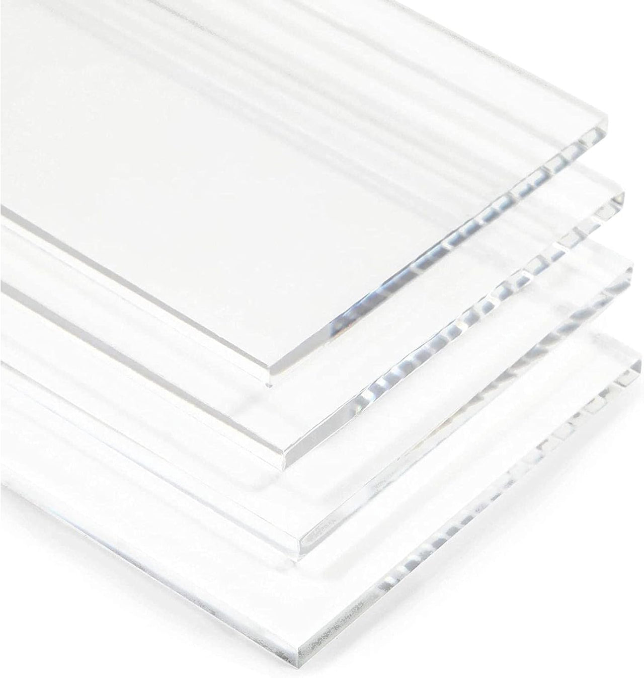 20 - Pack of Rectangular Acrylic Wedding Place Cards - 9x5cm Each - liquidation.store