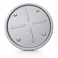Metallic Round Pizza Pan with Raised Edge - 25cm (Grey)