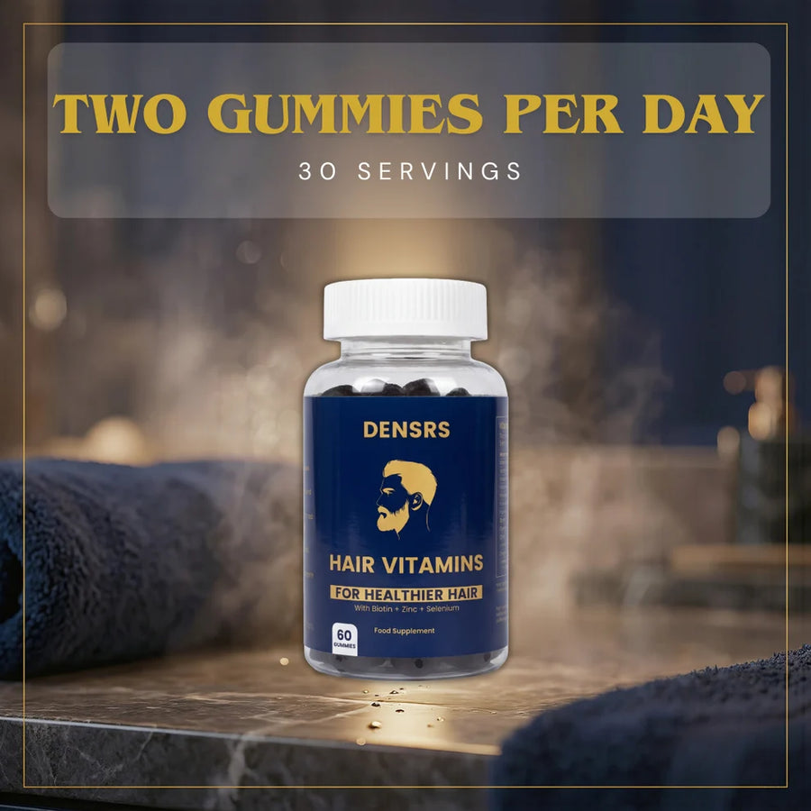 Densrs Hair Vitamins Gummies - Watermelon Flavour (60 Gummies)