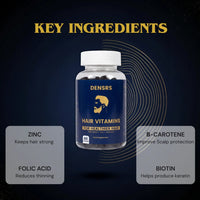 Densrs Hair Vitamins Gummies - Watermelon Flavour (60 Gummies)