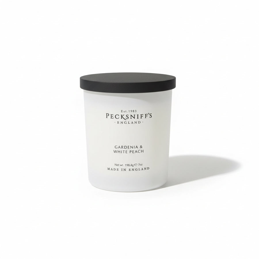Pecksniff's Gardenia & White Peach Scented Candle 198g