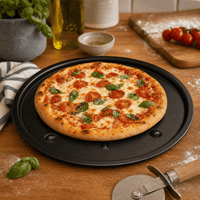 28cm Non Stick Pizza Tray - 2 Pack - liquidation.store