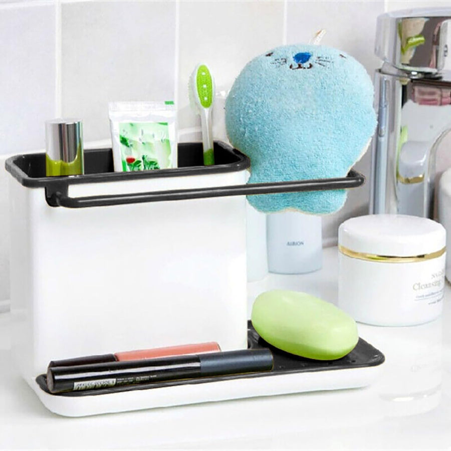 3 - in - 1 Kitchen Stand Caddy, Organise, Space saver - Green/White - liquidation.store