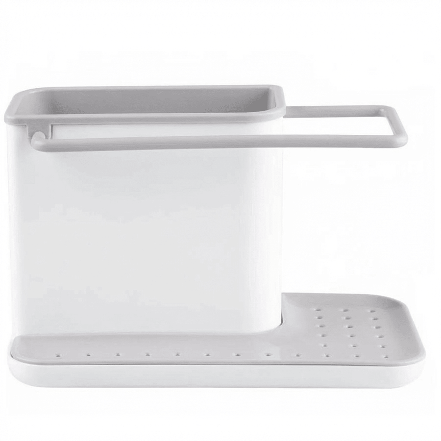 3 - in - 1 Kitchen Stand Caddy, Organise, Space saver - Grey/White - liquidation.store