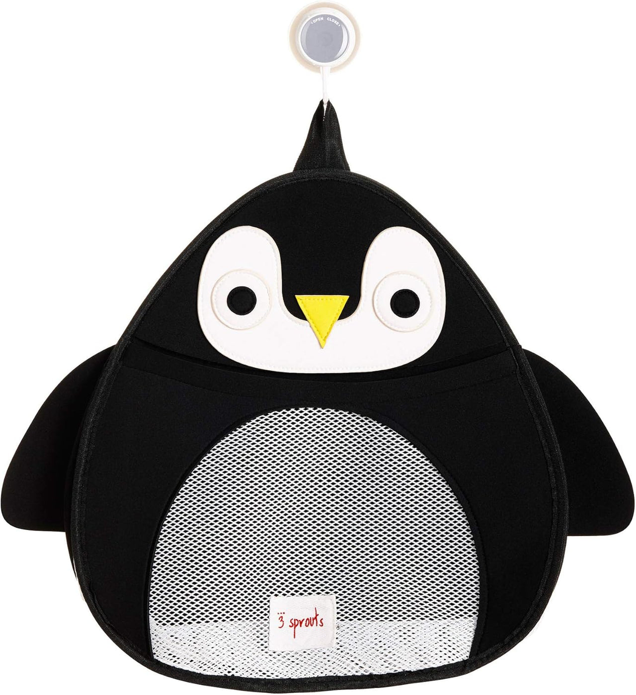 3 Sprouts Baby Bath Toy Bag for Bath Toys - Penguin - liquidation.store