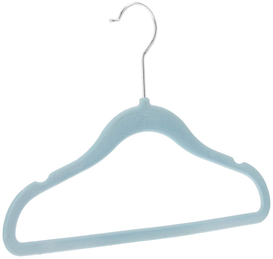 3 Sprouts Baby Hangers - Non - slip Velvet hangers for Nursery - Whale Blue - liquidation.store