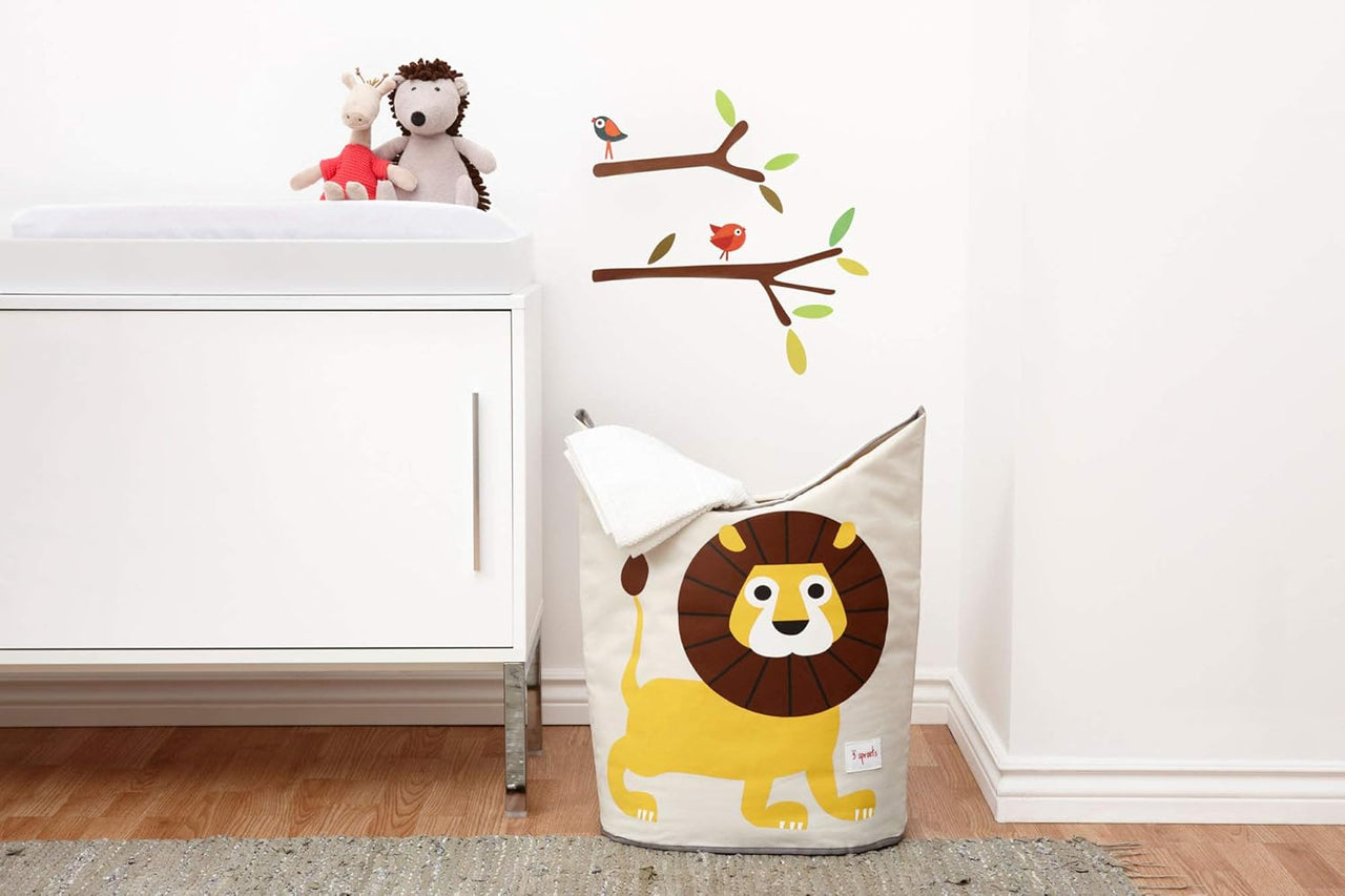 3 Sprouts Baby Laundry Basket - Lion - liquidation.store