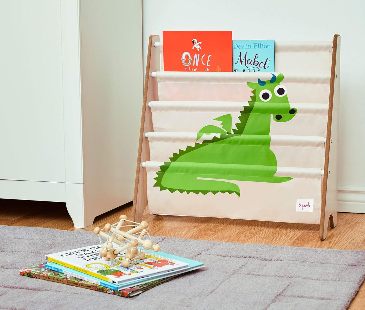 3 Sprouts Children's Book Rack - Dragon - liquidation.store