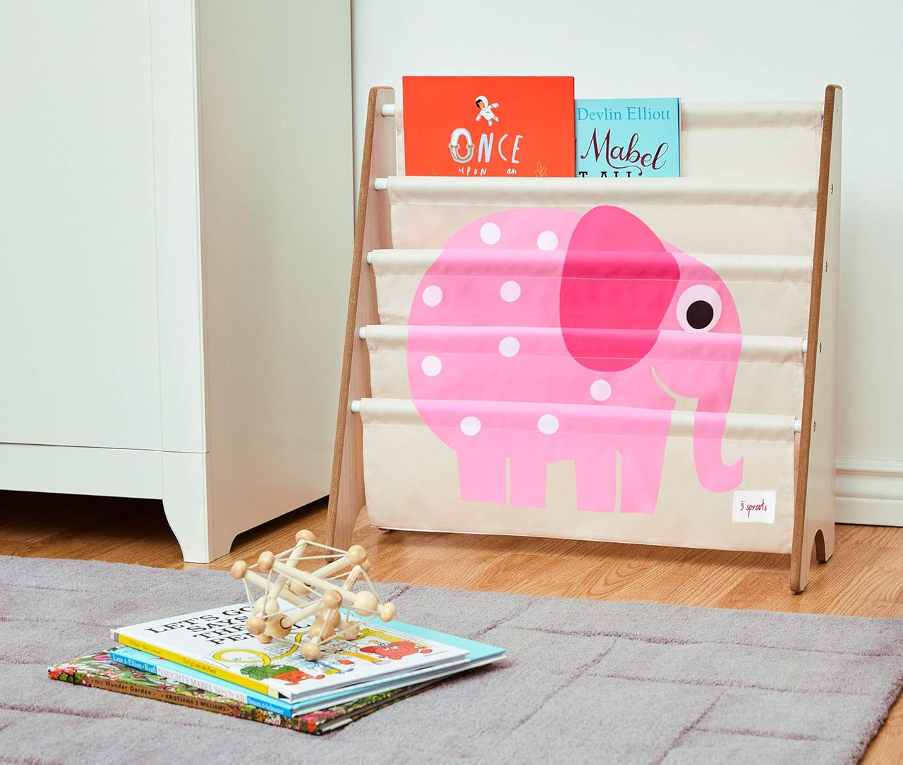 3 Sprouts Children's Book Rack - Elephant - liquidation.store