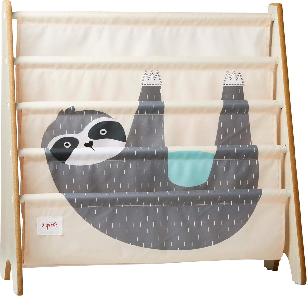 3 Sprouts Children's Book Rack - Sloth - liquidation.store