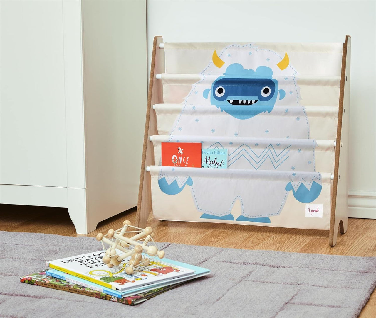 3 Sprouts Children's Book Rack - Yeti - liquidation.store