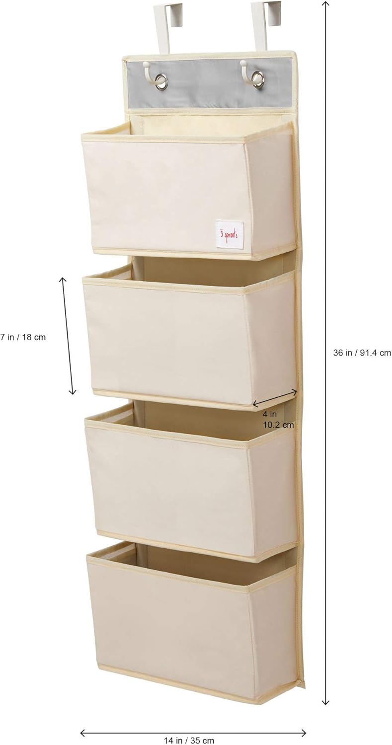 3 Sprouts Over Door Storage Organiser - Giraffe - liquidation.store