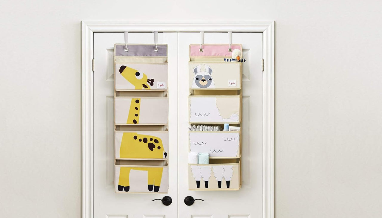 3 Sprouts Over Door Storage Organiser - Giraffe - liquidation.store