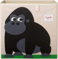 Thumbnail for 3 Sprouts Toy Storage Cube - 13 inch - Gorilla - liquidation.store