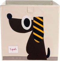 Thumbnail for 3 Sprouts Toy Storage Cube - Dog - liquidation.store