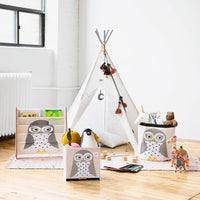 Thumbnail for 3 Sprouts Toy Storage Cube - Owl - liquidation.store