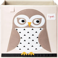 Thumbnail for 3 Sprouts Toy Storage Cube - Owl - liquidation.store