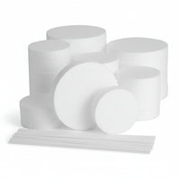 30 Craft Foam Circles with 30 Plastic Dowels (2 Sizes) - liquidation.store