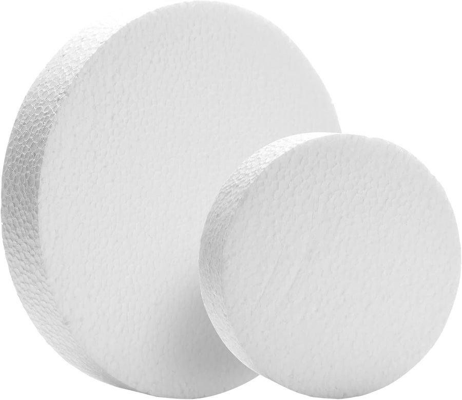 30 Craft Foam Circles with 30 Plastic Dowels (2 Sizes) - liquidation.store