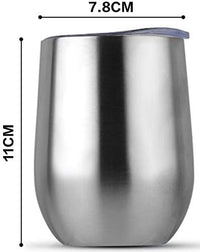 Happy Earth Stainless Steel Insulated Travel mug - 350ml (Black)