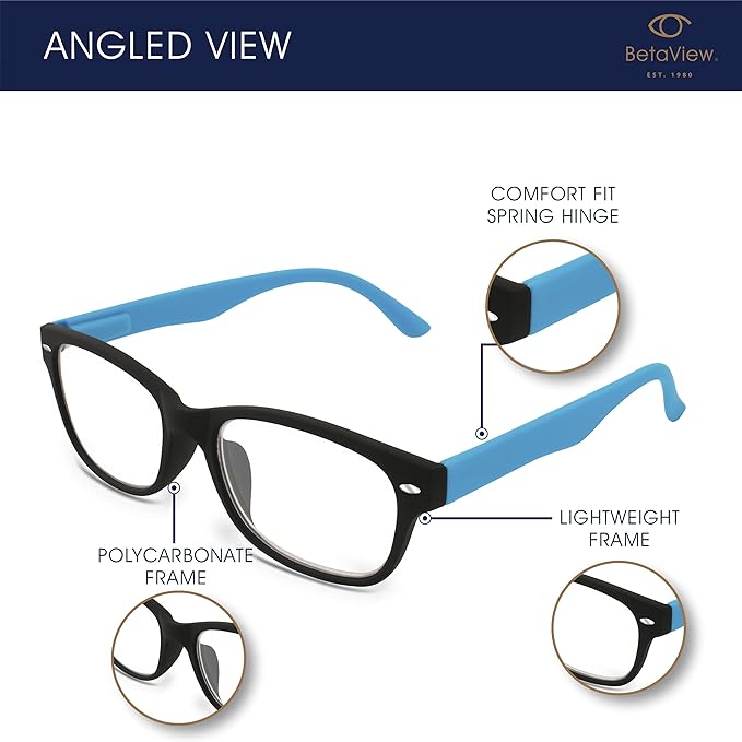 4 Pack Reading Glasses With UV Protection Unisex (+2.00) - liquidation.store