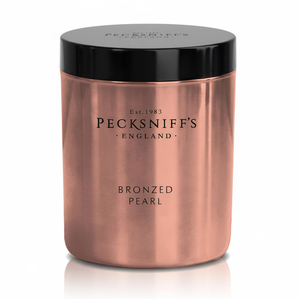 Pecksniffs Bronzed Pearl Scented Candle - 1 Wick (198g)
