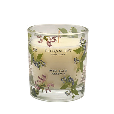 Pecksniffs Vintage Posies Sweet Pea & Larkspur Candle - 1 Wick (150g)