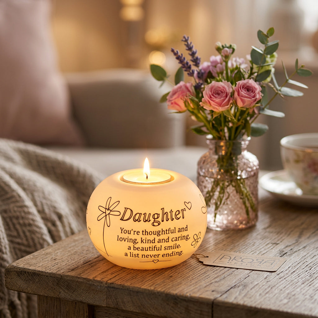Said With Sentiment Tealight Holder - Daughter