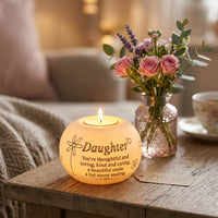Said With Sentiment Tealight Holder - Daughter