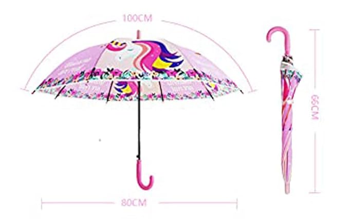Pink Unicorn Umbrella for Girls - Unicorns Are Real