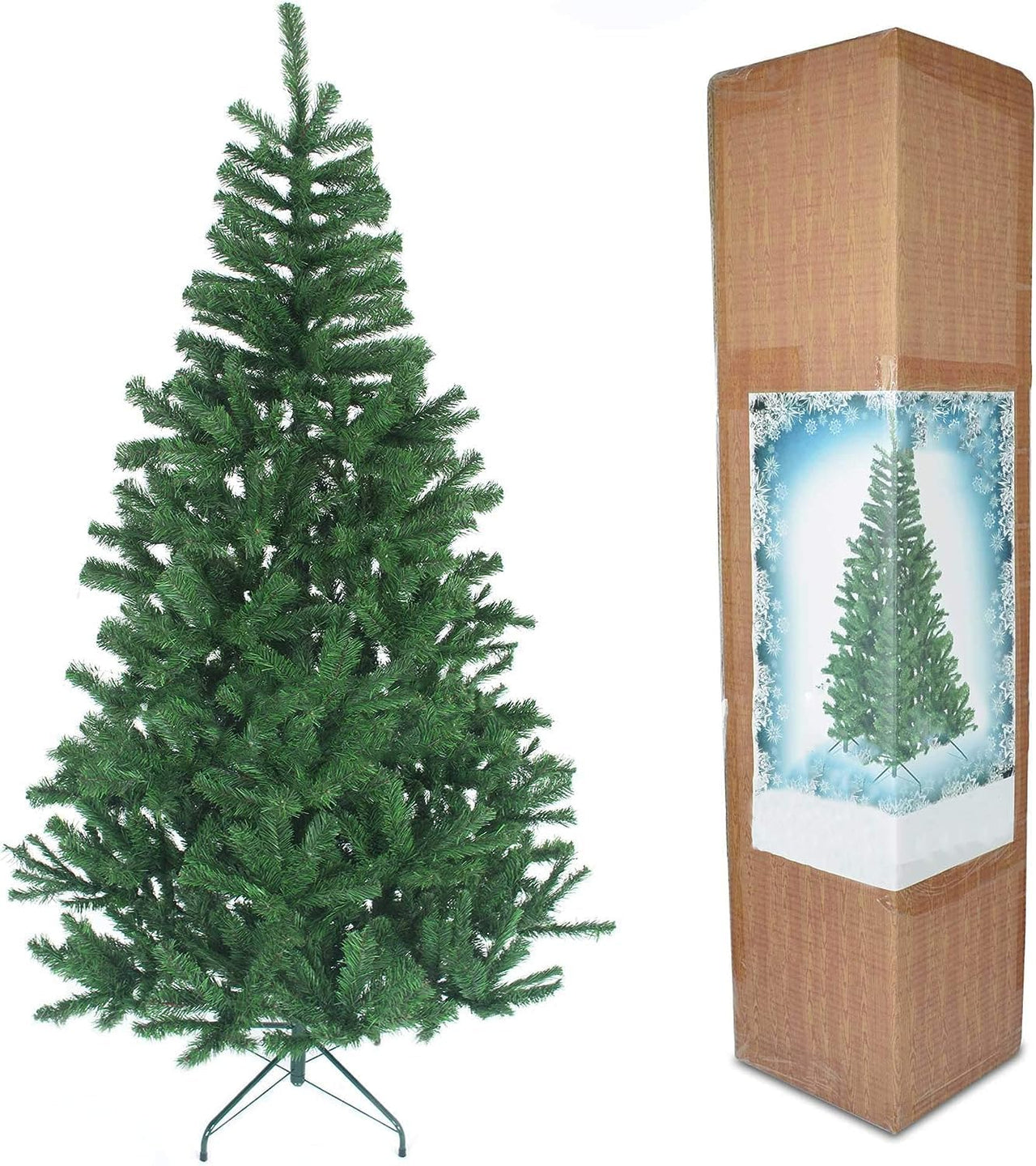 4FT Alaskan Pine Green Artificial Bushy Christmas Tree - 230 Tips - liquidation.store